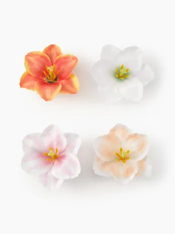 4er-Set Blumenhaarnadeln