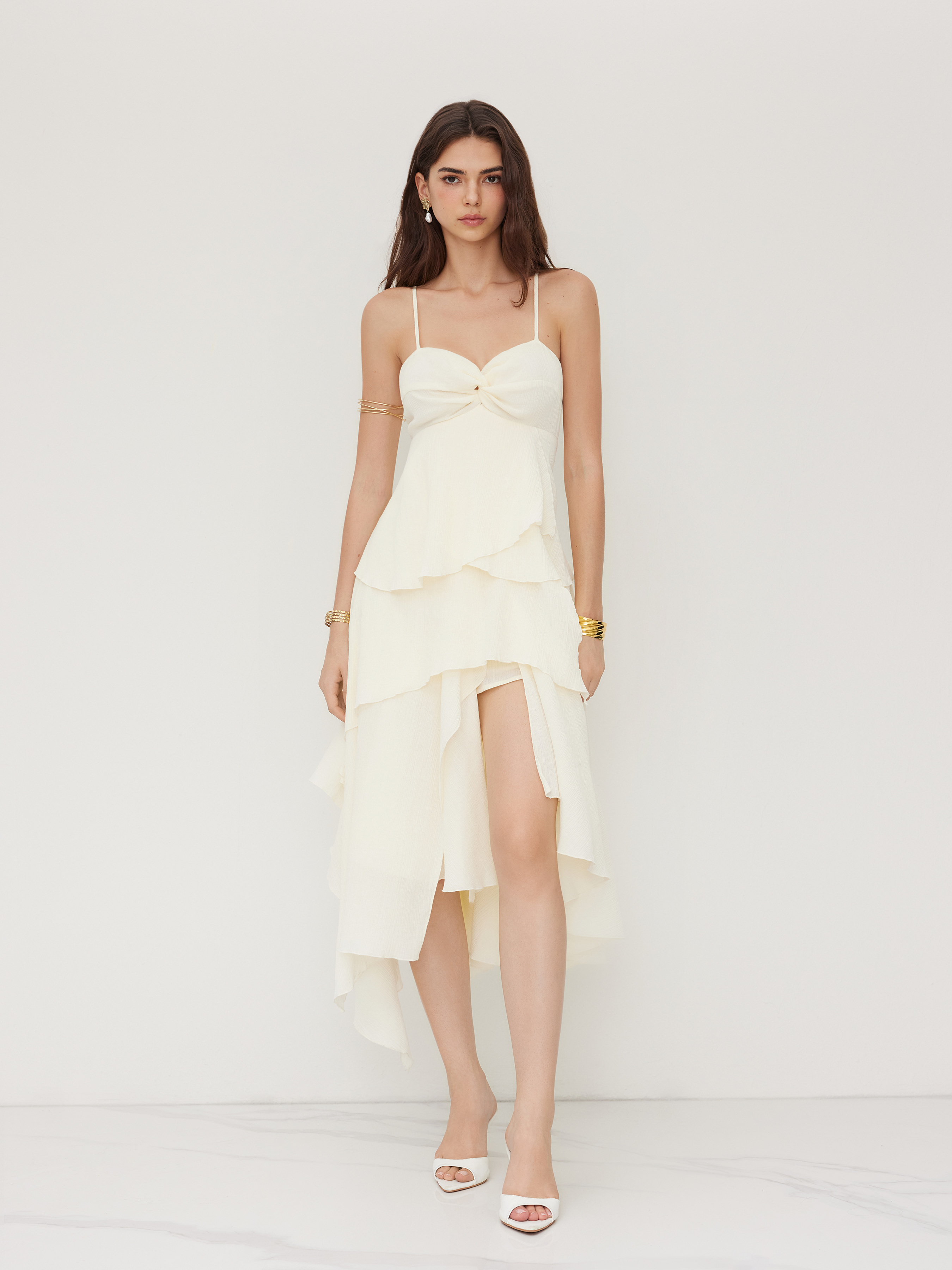 V layered camisole dress theredtherad 【公式通販】