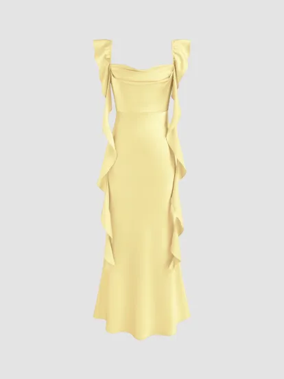 Sequin Ruched Mini Dress