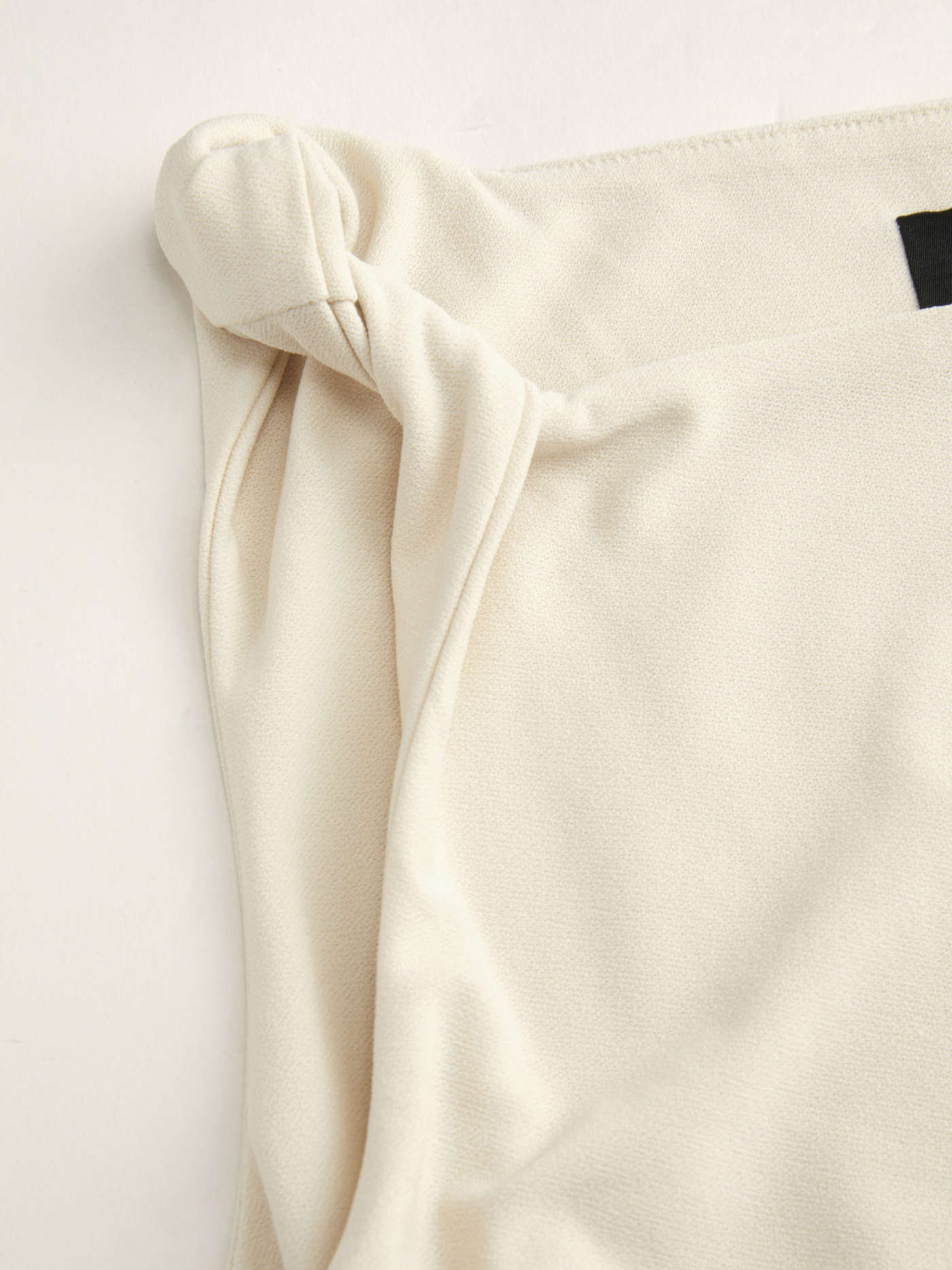 Woven Boat Neck Twist Ruched Midi Dress For Work