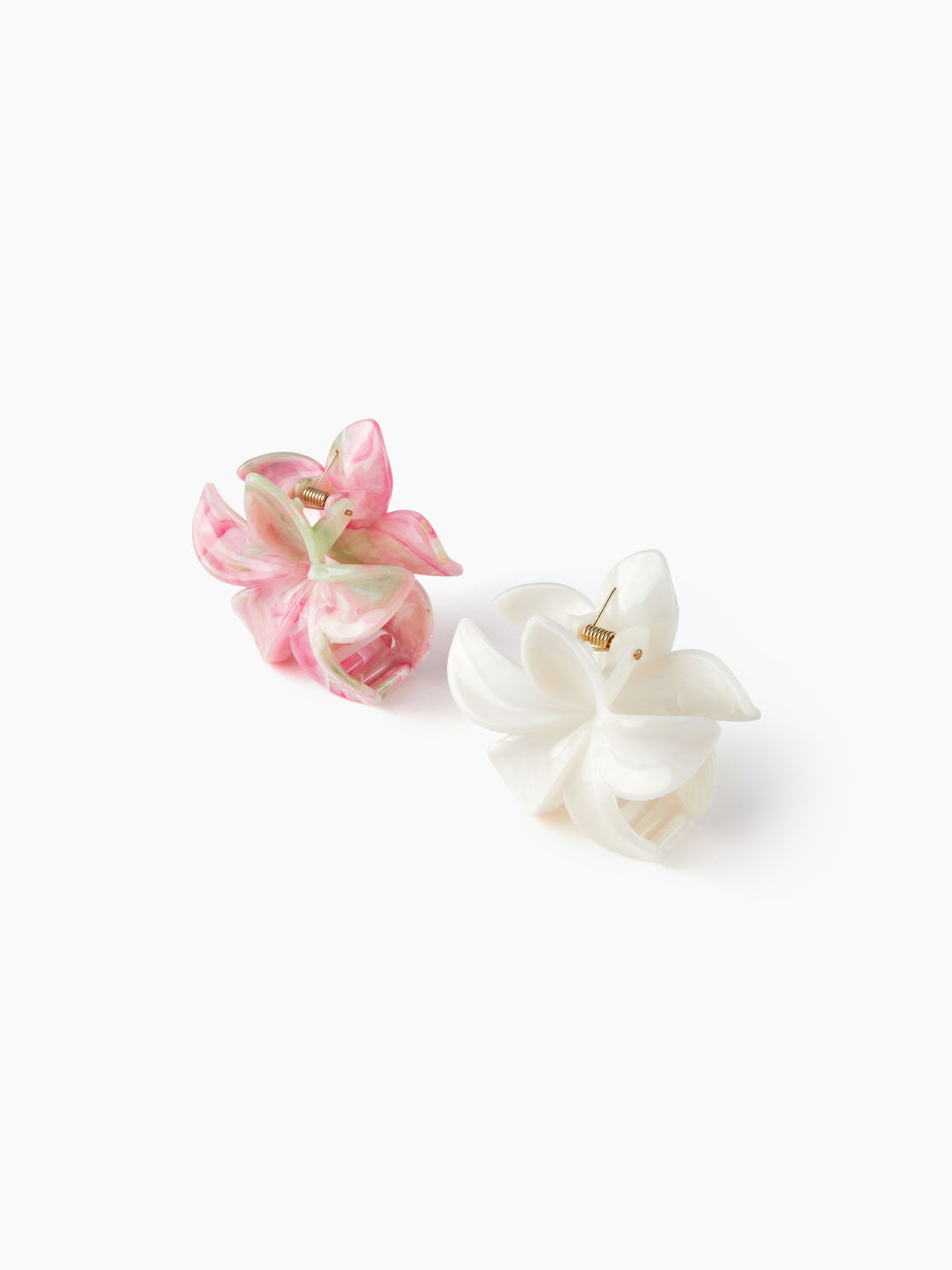 2PCS FLORAL HAIR CLAW SET