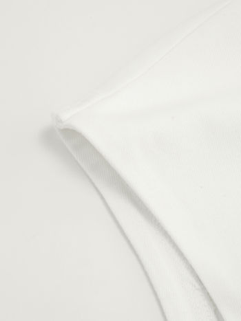 Asymmetrical Neck Buckle Twist Tee