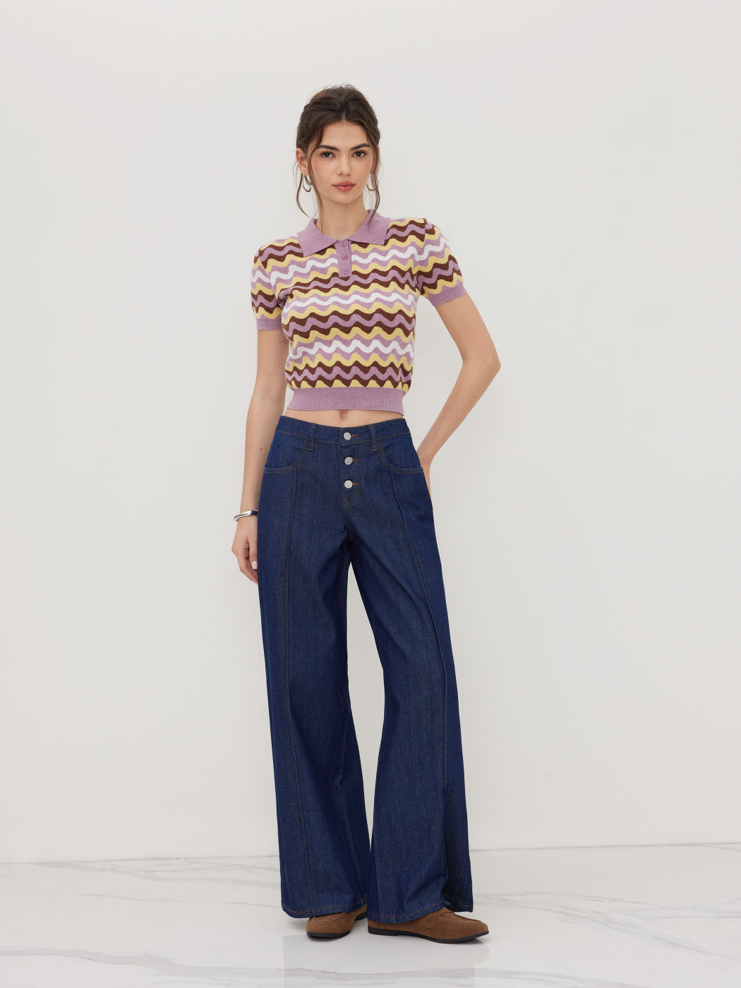 Cider Denim Low Rise Straight Leg Jeans