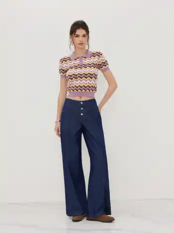 Cider Denim Low-Rise Straight-Leg Jeans