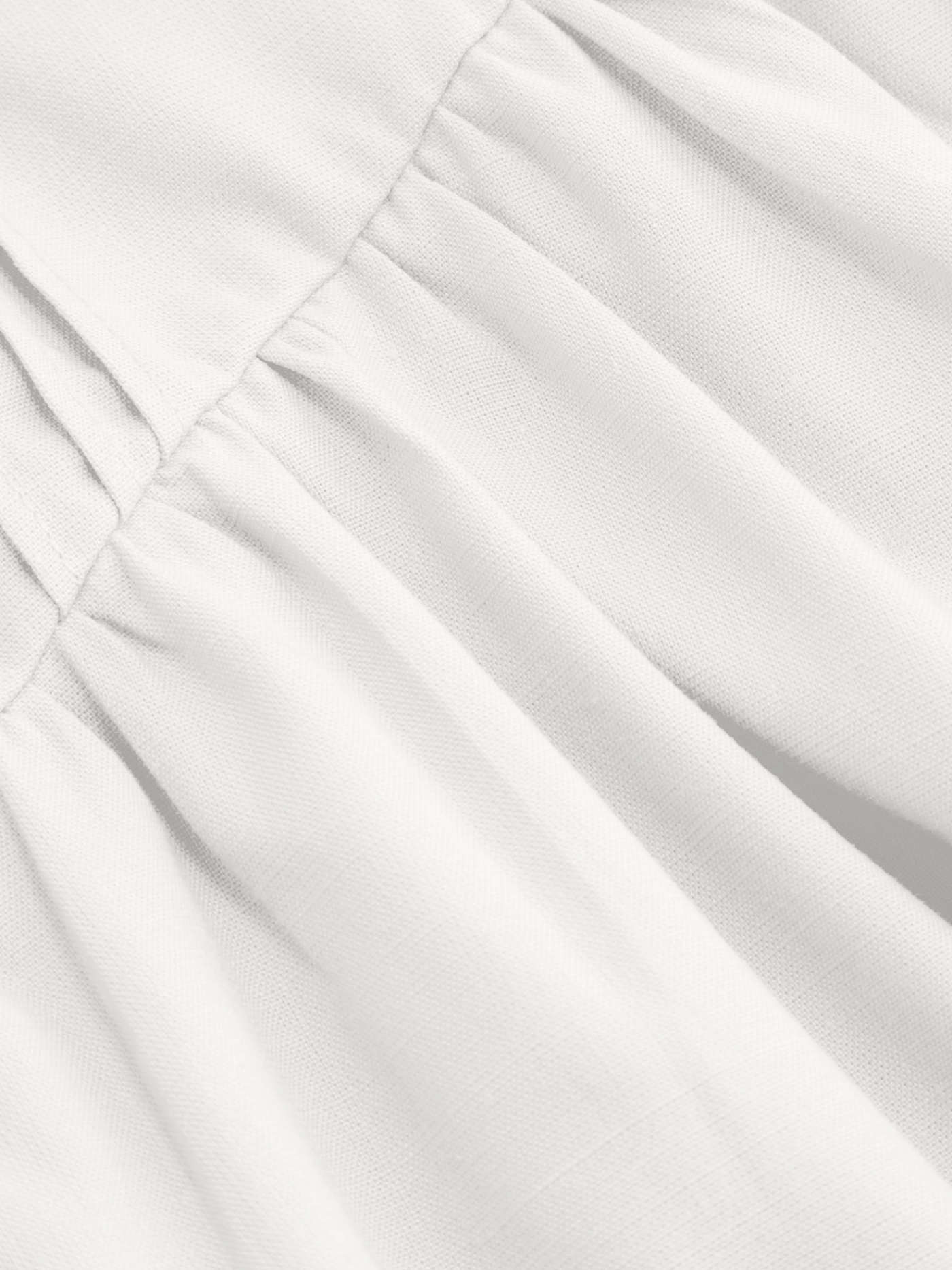 Summer Vacation Dresses Dress For Daily Casual Solid Woven Cotton-blend Square Neck Lace Up Ruffle Maxi Dress For Vacation