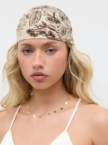 FLORAL SQUARE HEADSCARF