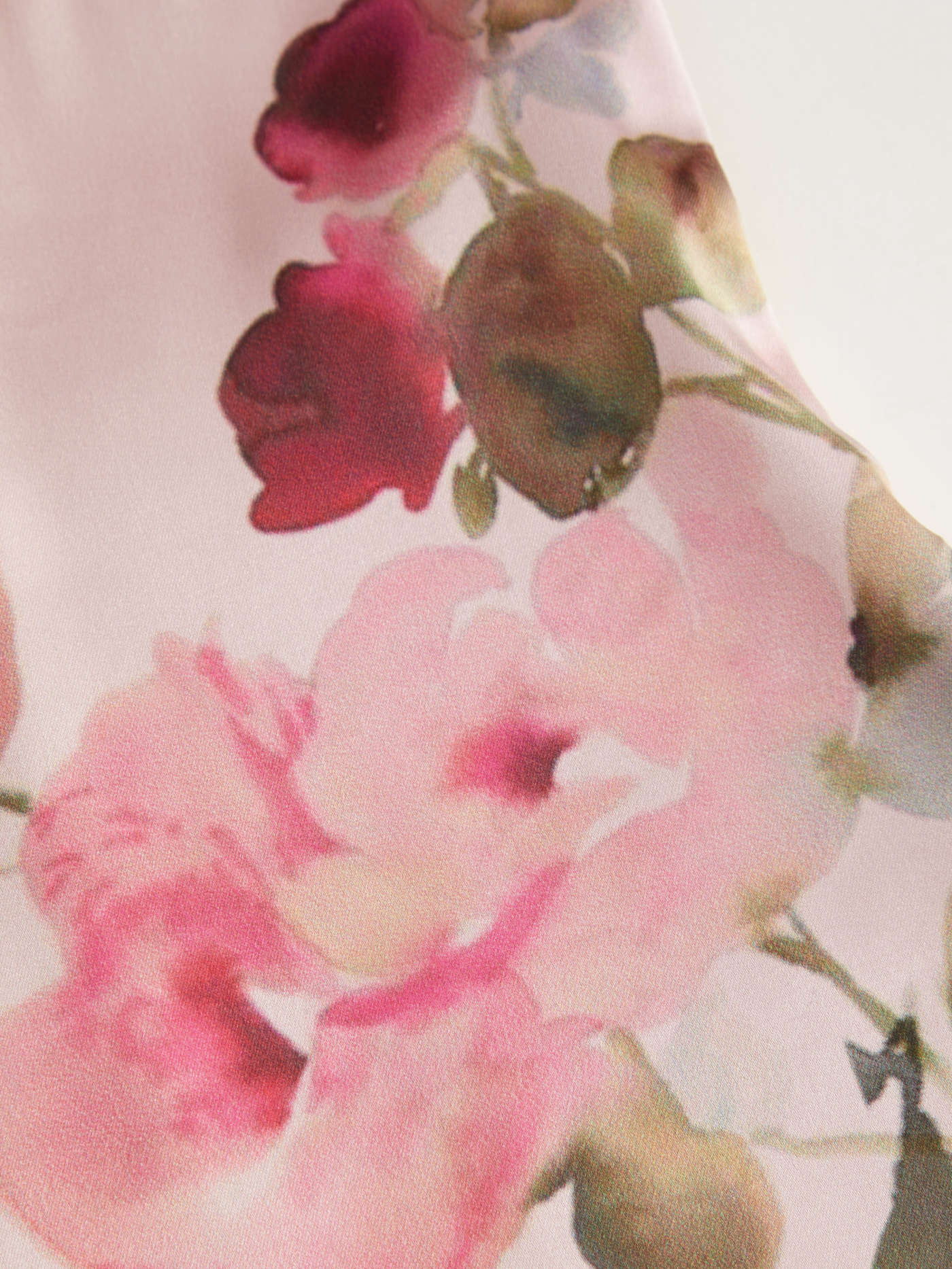 Satin Square Neck Floral Ruched Mermaid Maxi Dress