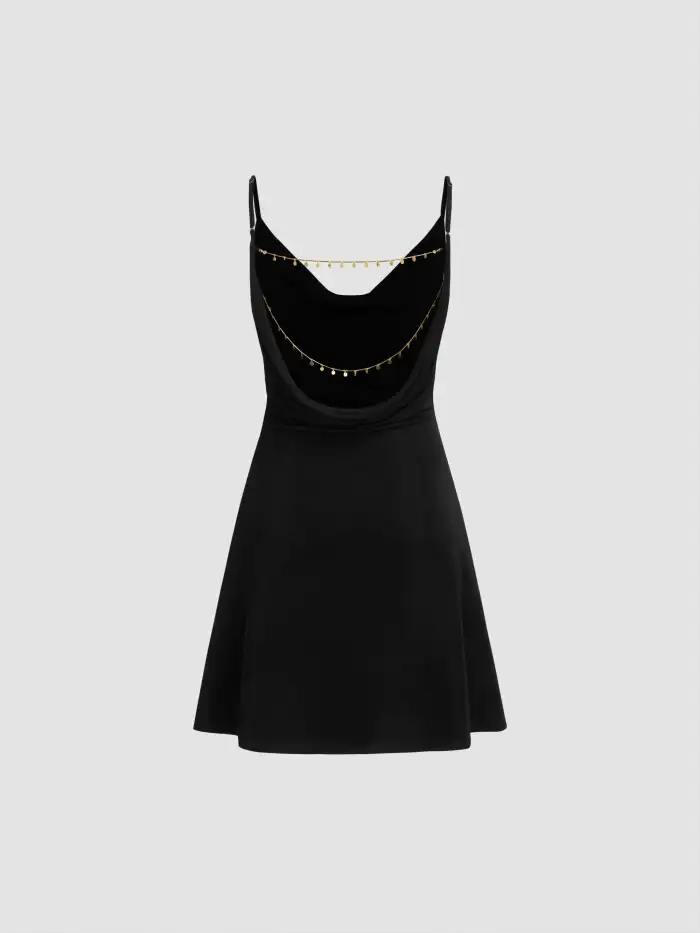 Homecoming Dress Hoco Dresses Knit Fabric U-neckline Knotted Mini Dress