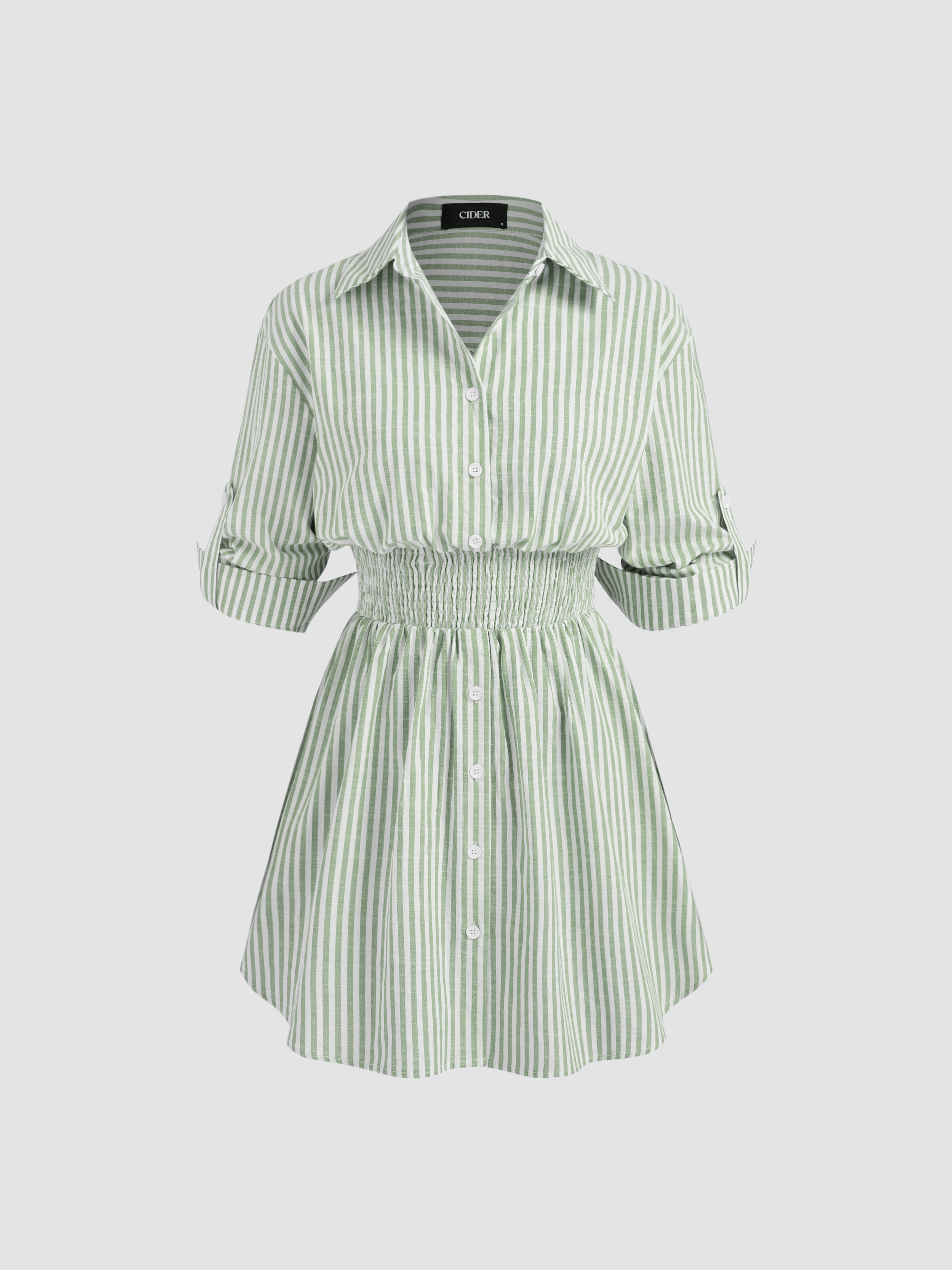 MONCLER Striped cotton blend dress モンクレール レディース Moncler Striped Cotton Blend Dress | italist