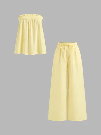Halter Neckline Asymmetrical Ruched Lace Trim Top