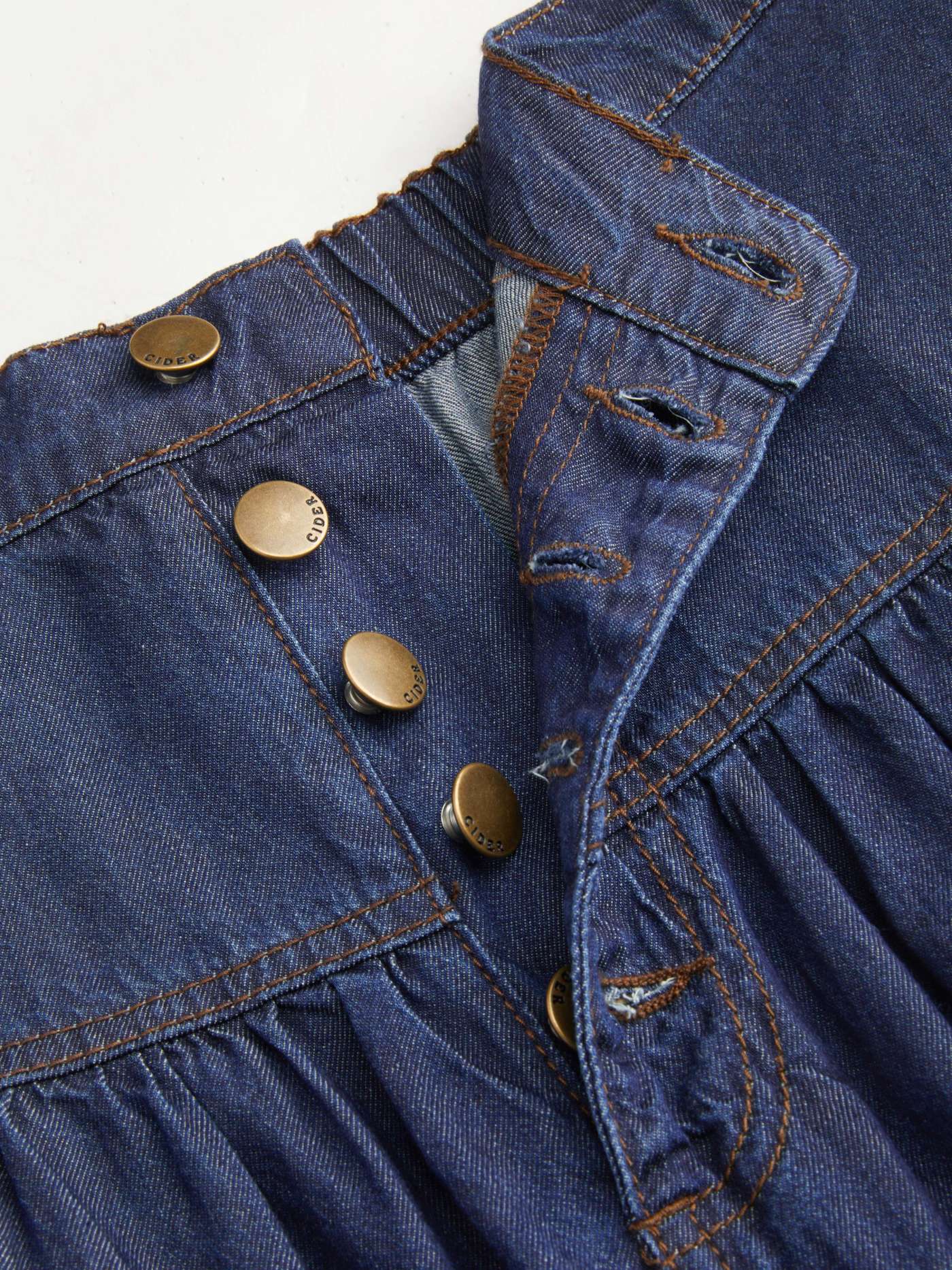 denim denim skirt long denim skirt Denim Denim High Rise Solid Tiered Button Pocket Maxi Skirt For Daily Casual
