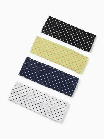 4PCS POLKA DOT HEADBAND