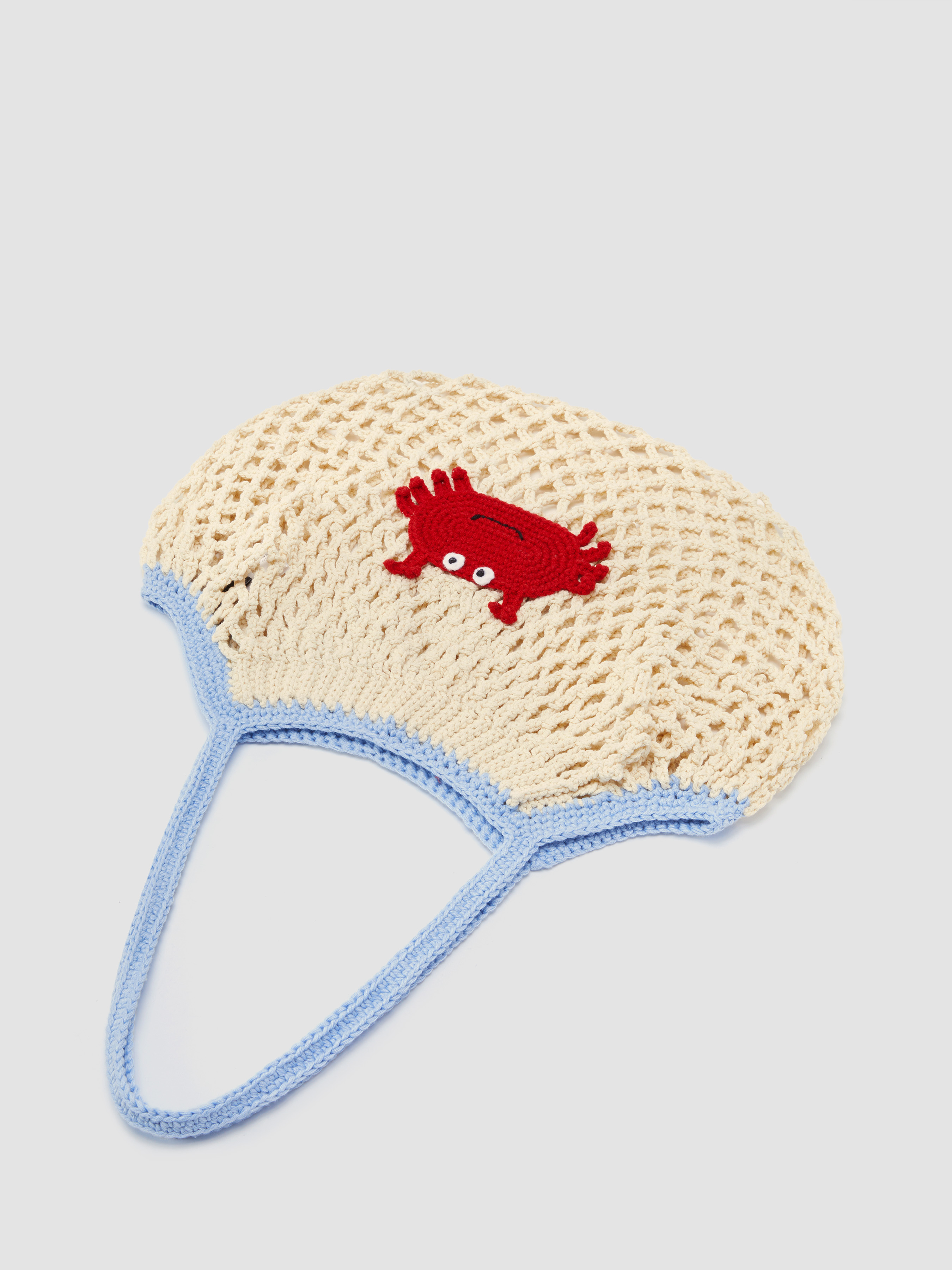 『Cider』TWO-TONE CRAB WOVEN SHOULDER BAG Woven TWO-TONE CRAB WOVEN SHOULDER BAG For Daily Casual