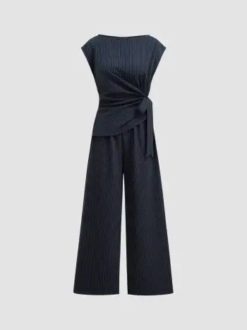 Satin Square Neck Solid Ruffle Knotted Mini Dress