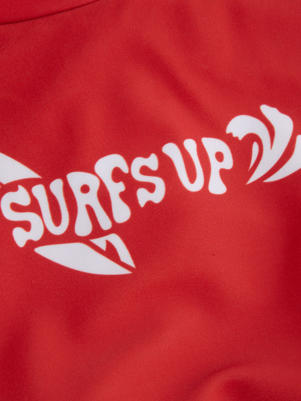 Surfs Up Shaping Stand Collar Graphic Zipper One Piece Swimsuit