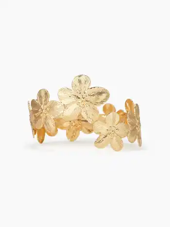 Blumen-engegraviertes Armband