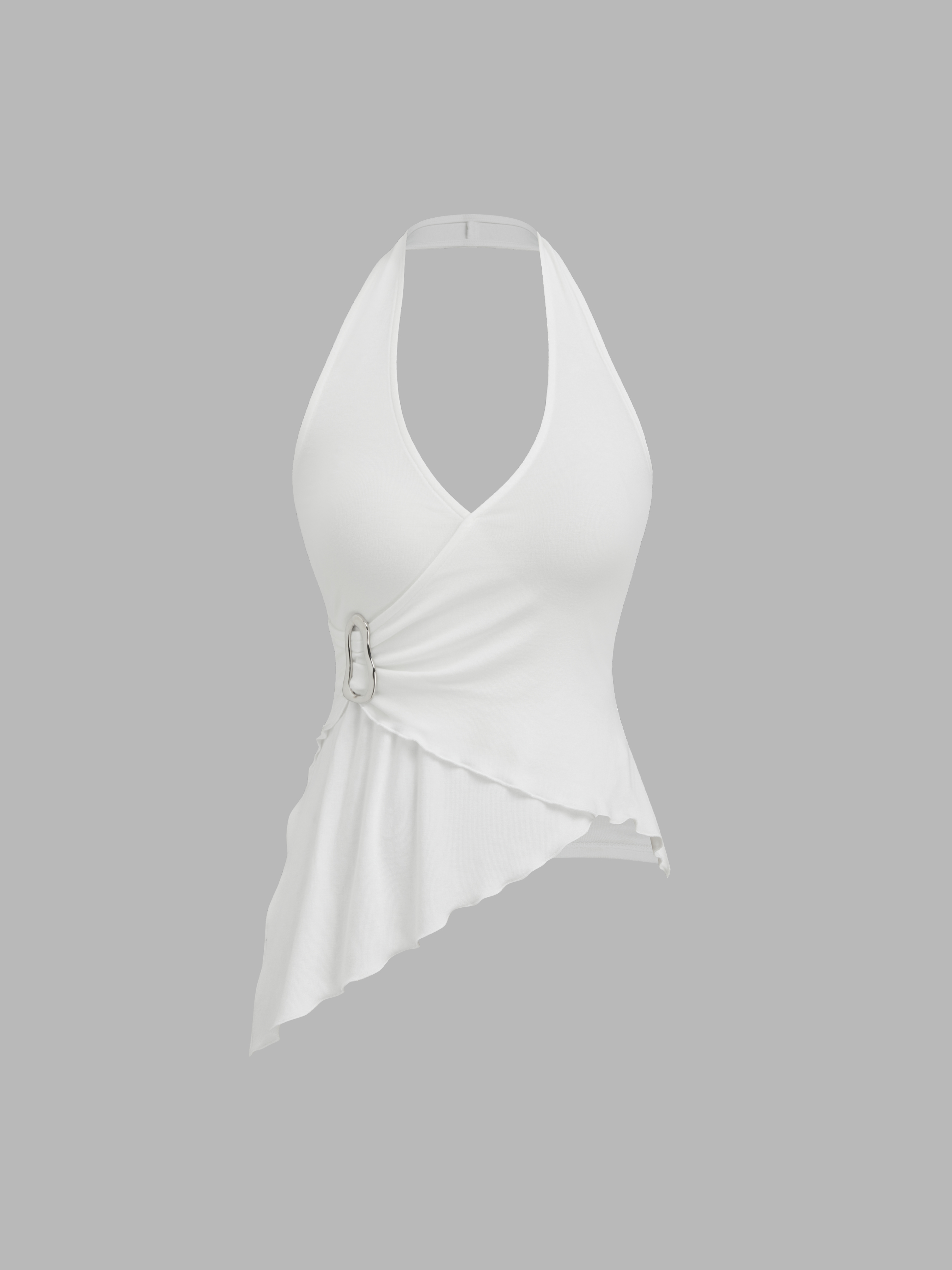 theredthered S butterfly halter tops グレー THEREDTHREAD】S butterfly halter tops