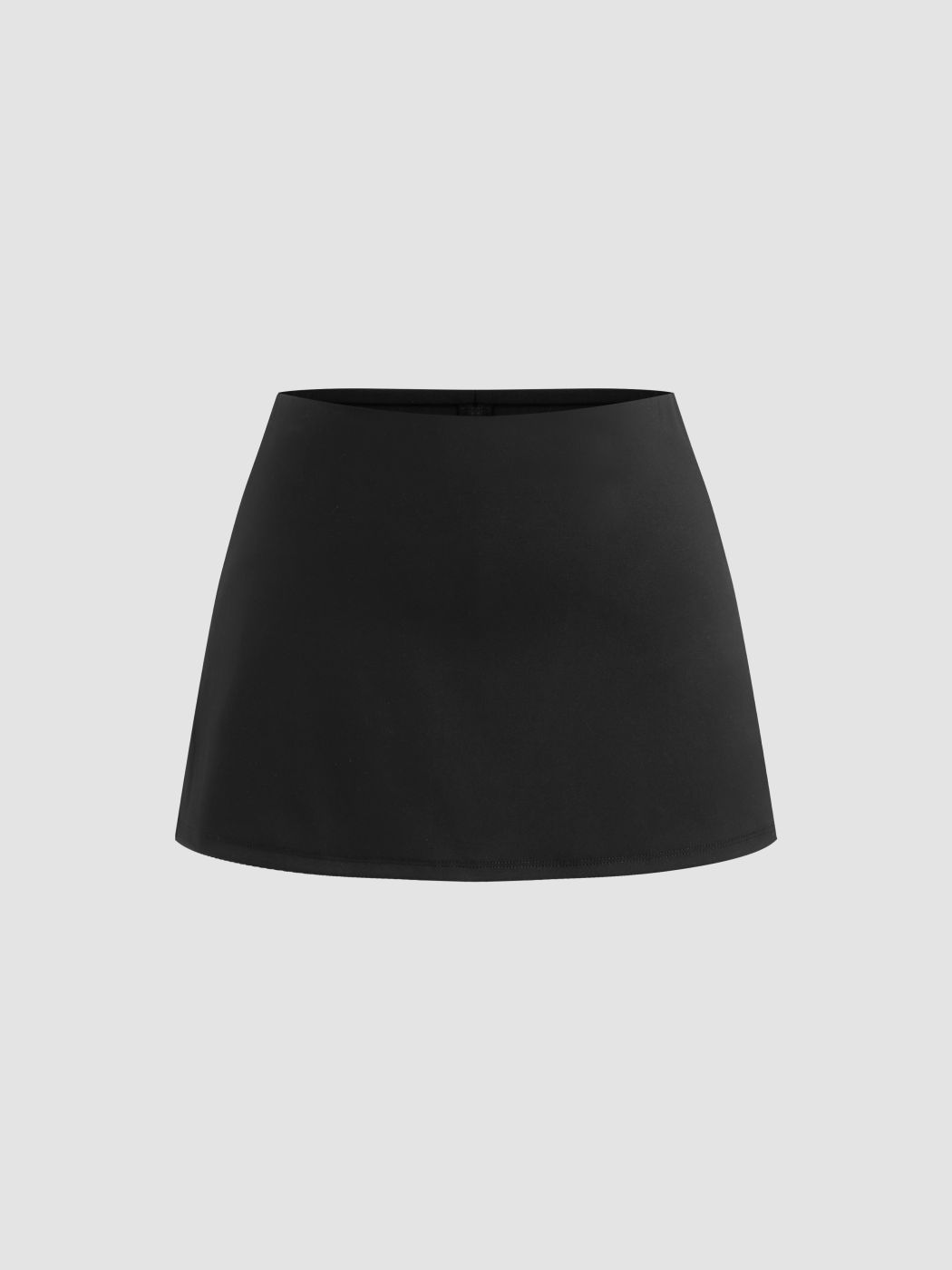CIDERAIRY™ Low Rise Solid Split Active Skirt With Built-in Shorts