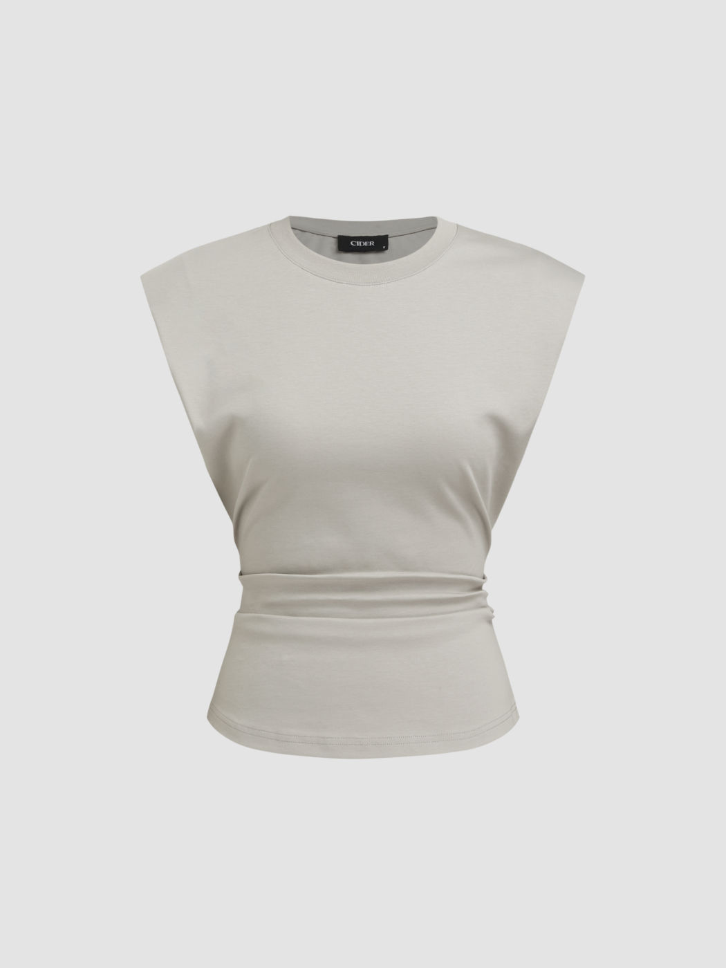 Canotta arricciata in misto cotone