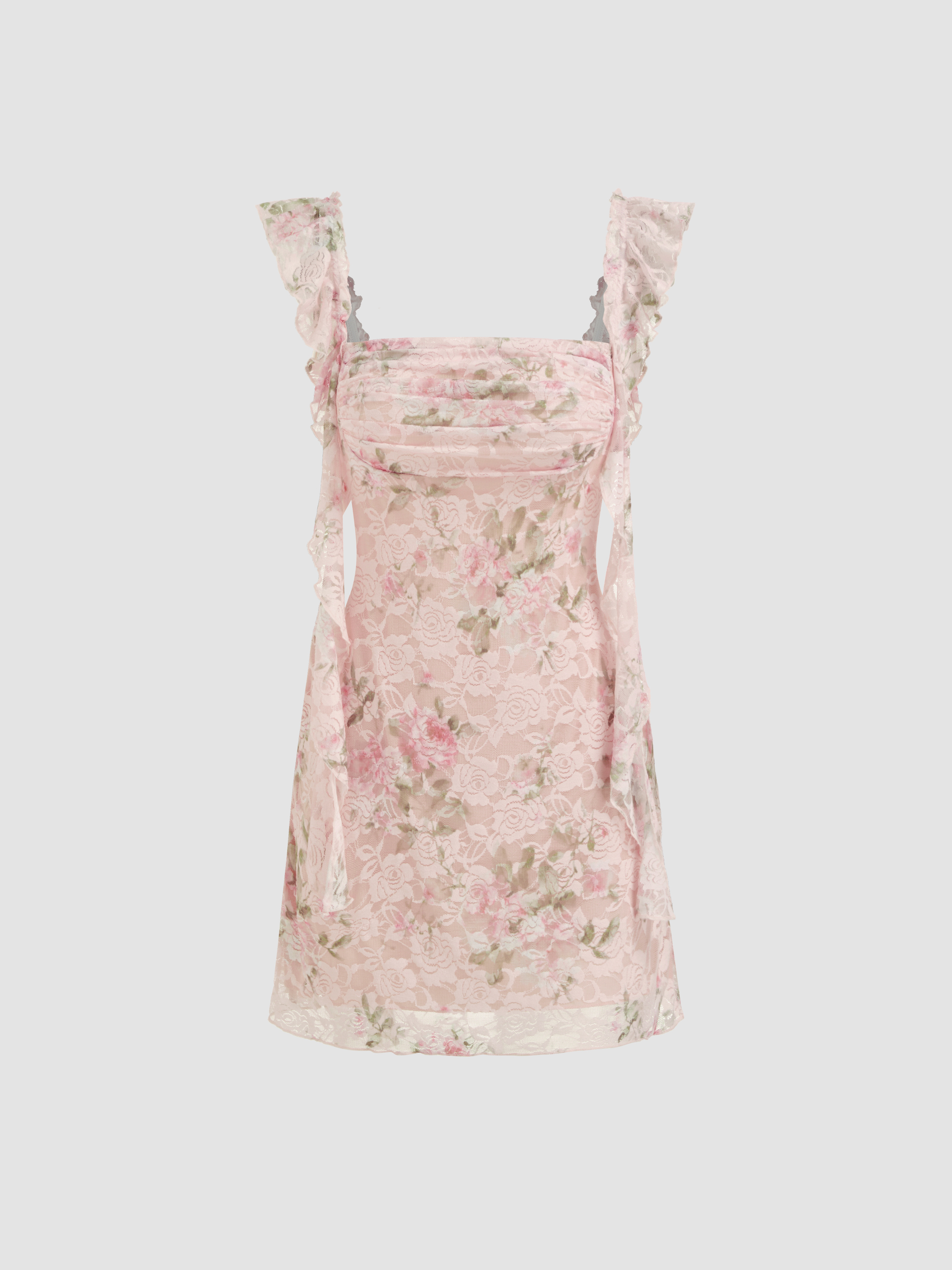 関税送料込*CIDER*スソリッドスクエアネックリボンミディドレス サテン サテンスクエアネックソリッドノットミディドレス For デート