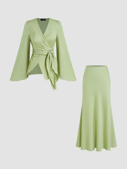 Formal Dresses Knit Fabric Boat Neckline Solid Knotted Pleated Sleeveless Maxi Dress For Daily Casual Exhibition