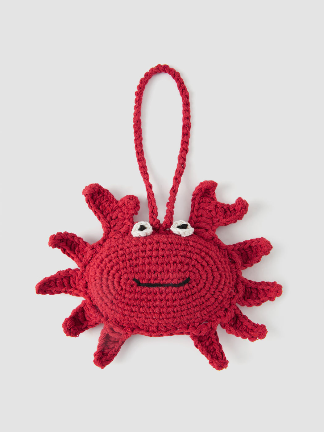 CRAB KNIT BAG CHARM