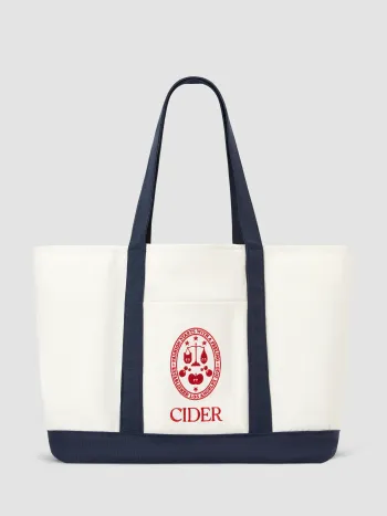 PUSH-LOCK DECOR FAUX LEATHER TOTE BAG