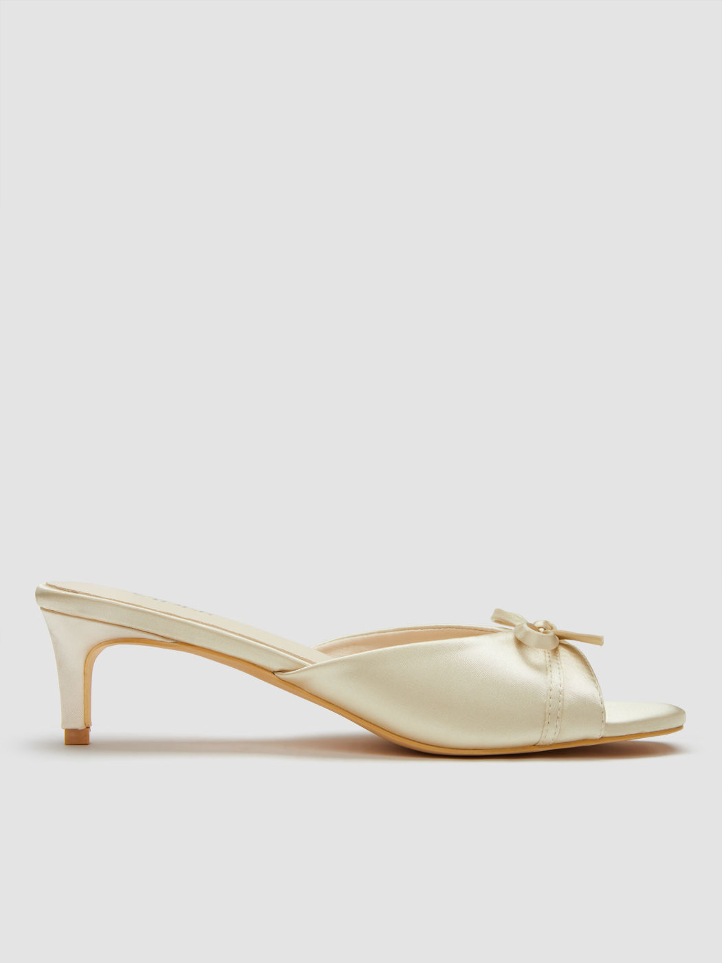 BOWKNOT SATIN HEELS