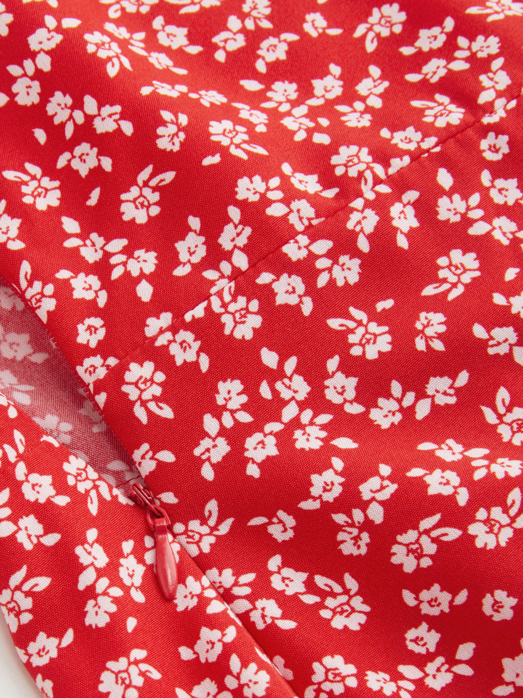 Sweetheart Ditsy Floral Lettuce Trim Knotted Midi Dress Curve & Plus