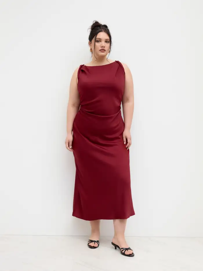 princess polly baby blue dress Berylove Women Burgundy Wedding Guest Dress with Cape Boat Neck Knee Length  Cocktail Dress