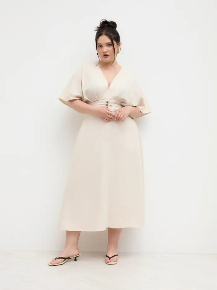 Striped Asymmetrical Hem Zip Through Knotted Wide Leg Jumpsuit Curve & Plus