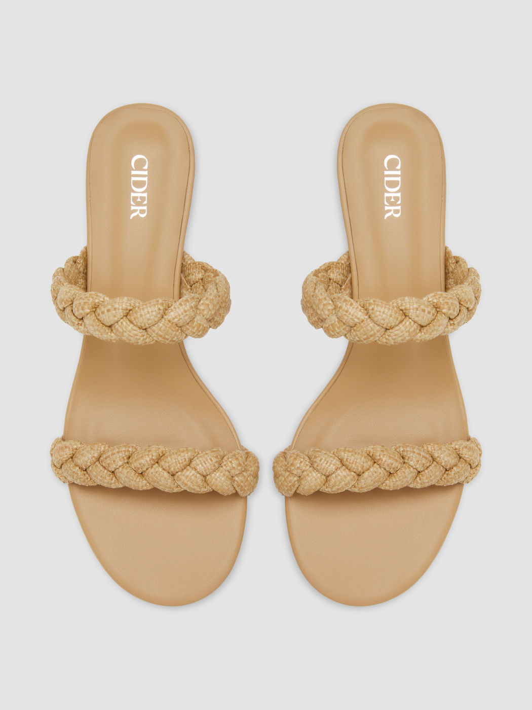DOUBLE WOVEN STRAP SANDALS