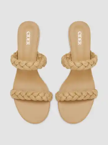Doppelt gewebte Sandalen mit Riemen