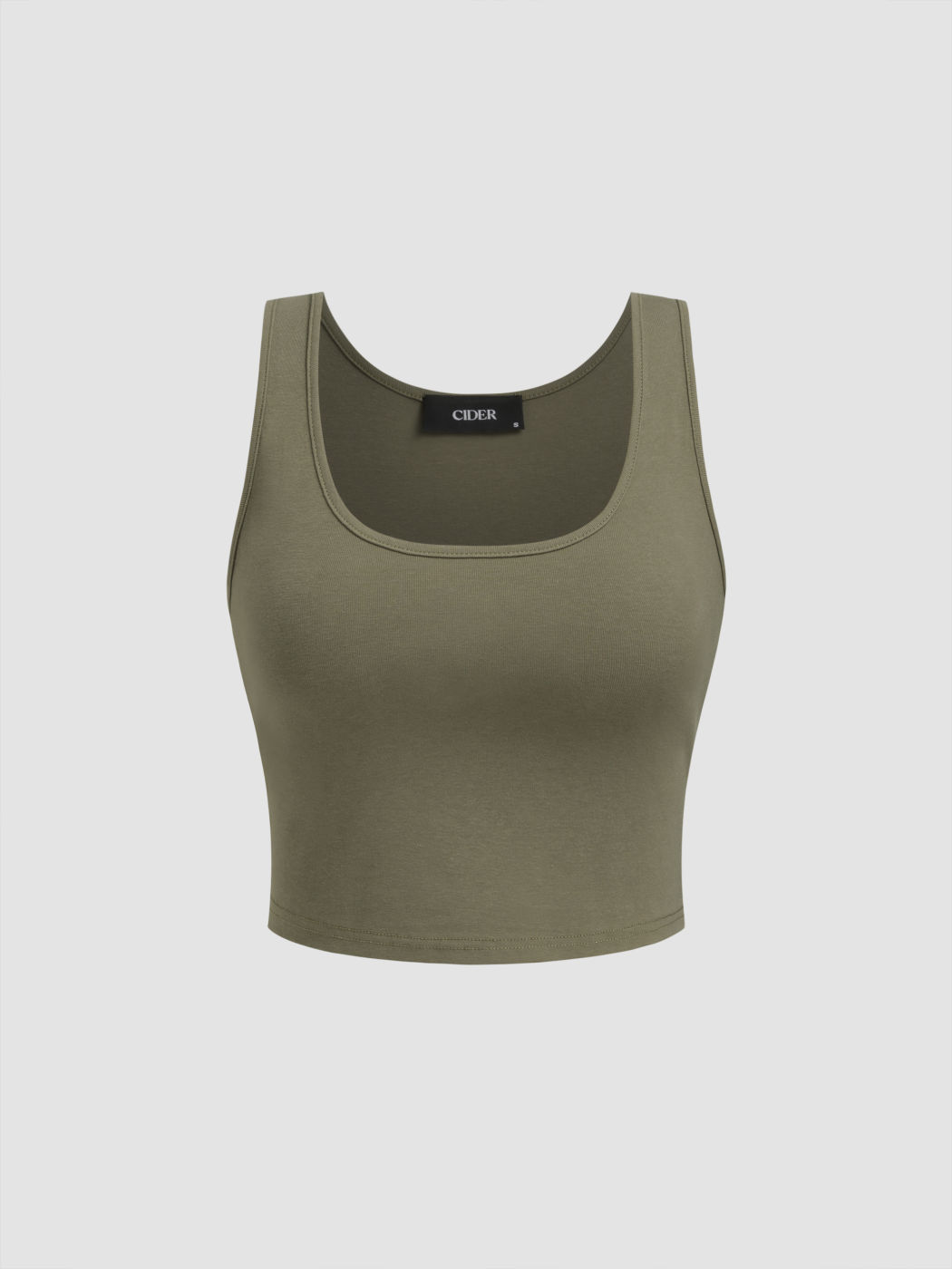 Top asimmetrico con dettaglio arricciato sul collo e canotta basic tinta unita