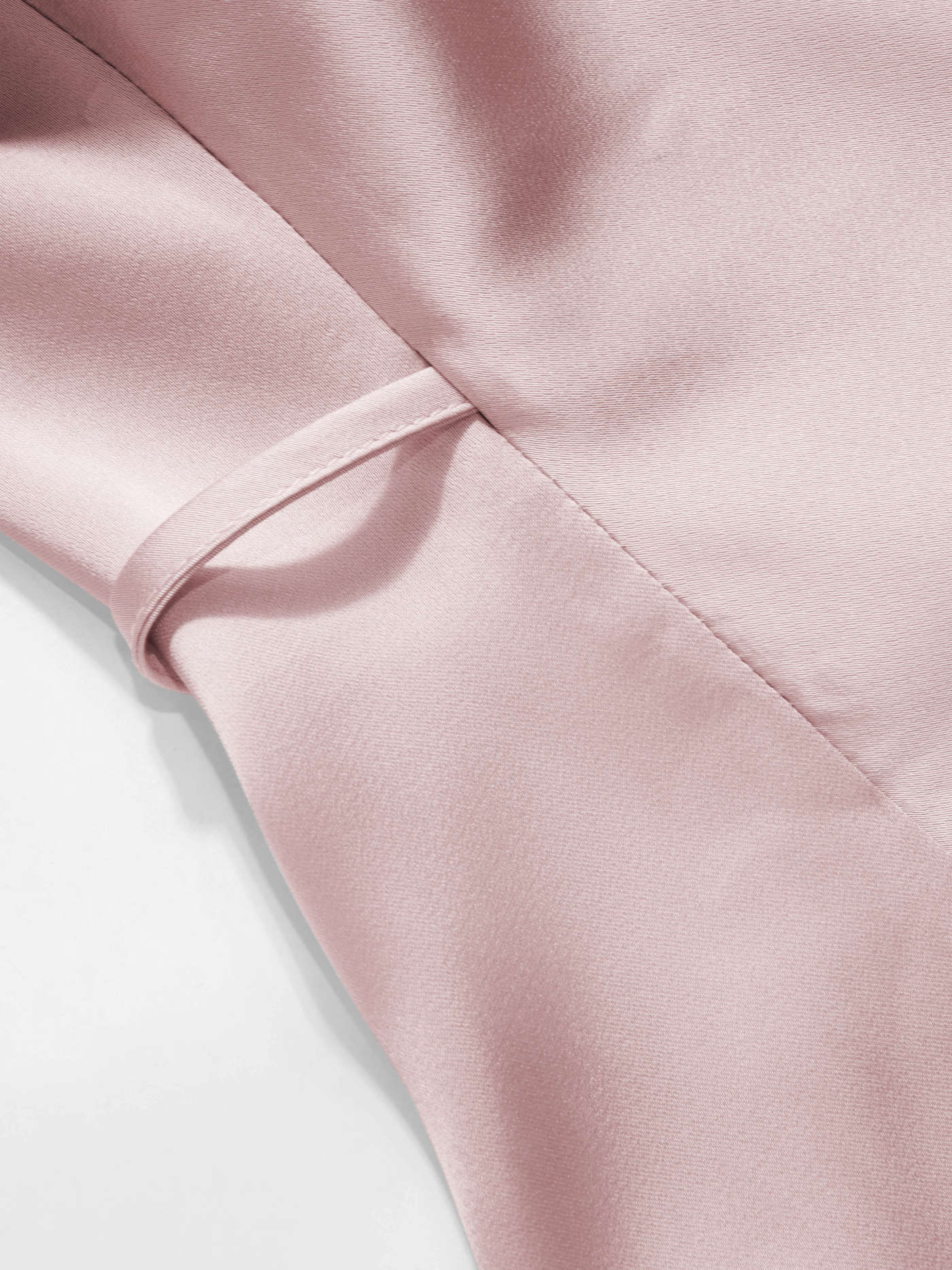Satin Satin Collar Knotted Shirt For Work