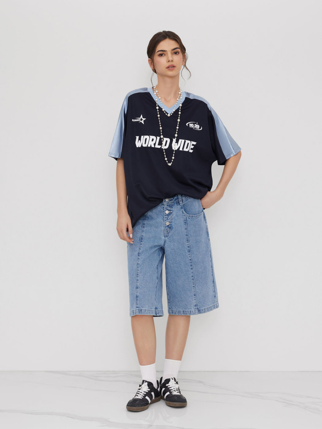 Cider Denim Low Rise Bermuda Jorts