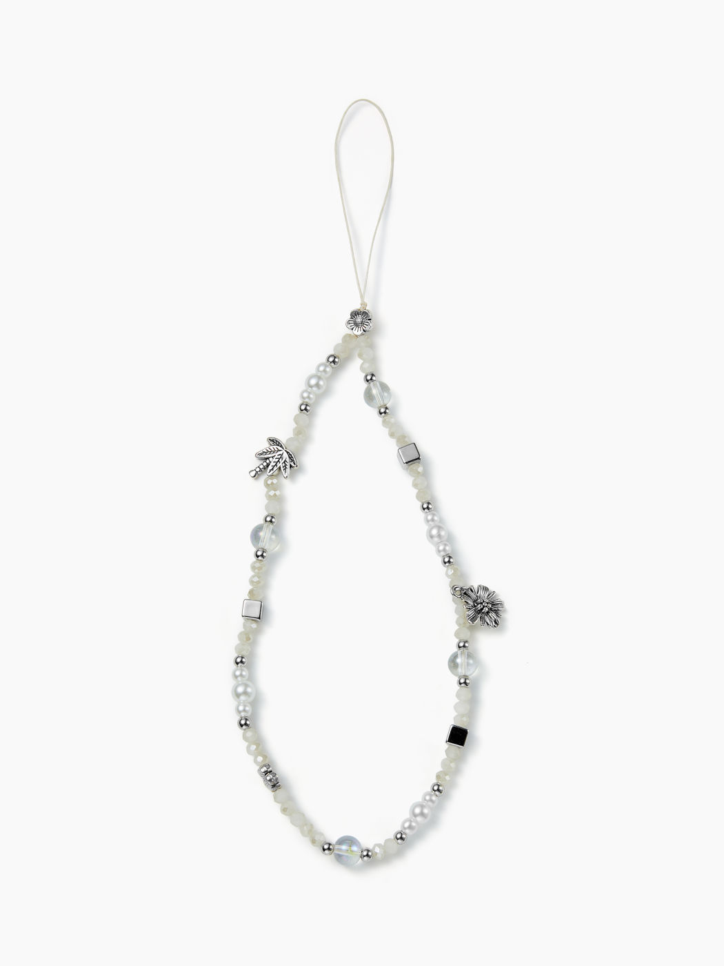 Blumen-, Blatt- und Blockperlen-Handyhalter