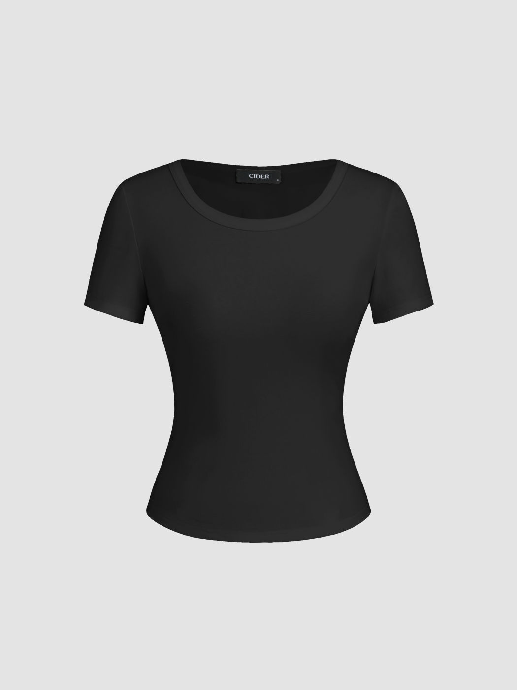 Cotton-blend Round Neckline Baby Tee