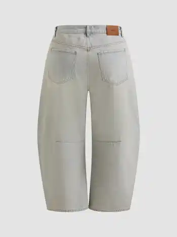 Cider Denim Low Rise Pocket Barrel-leg Jeans Curve & Plus