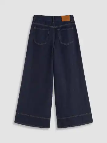 Petite Cider Low-Rise Breitbeinige Jeans