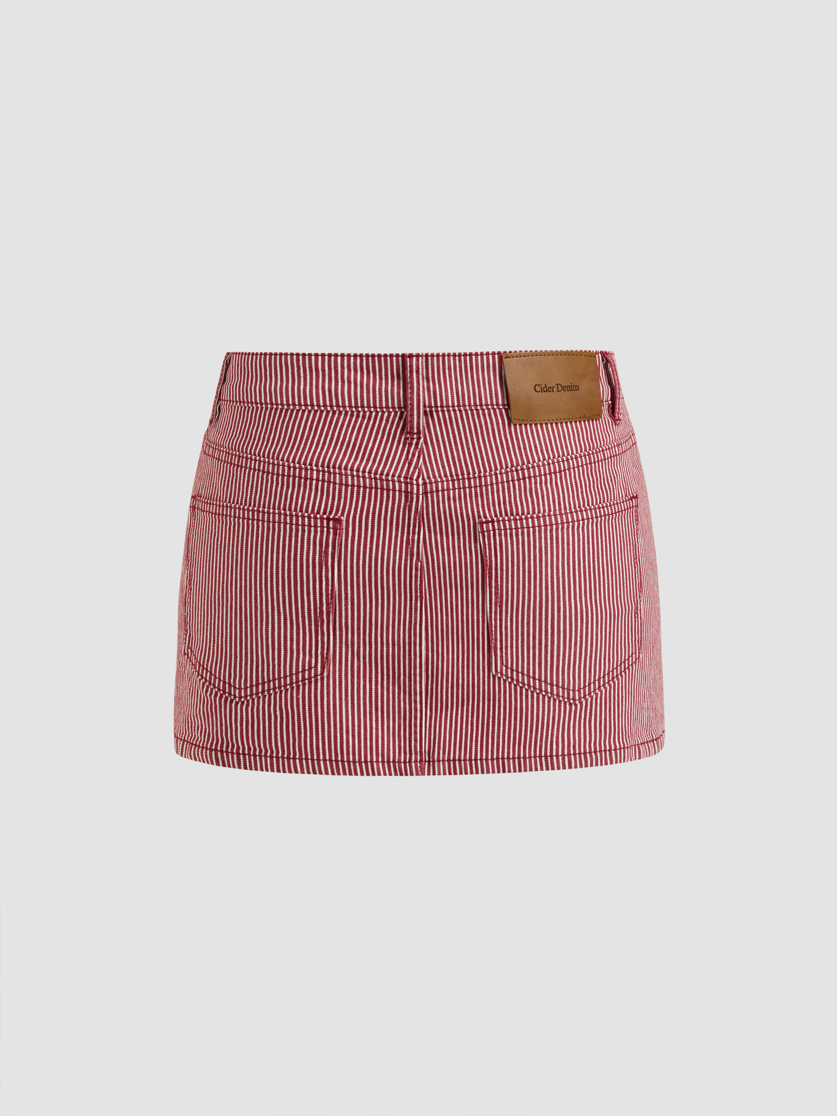 デニム Cider デニム ローライズ ストライプ マイクロミニ デニム Cider デニム ローライズ ストライプ マイクロミニ
