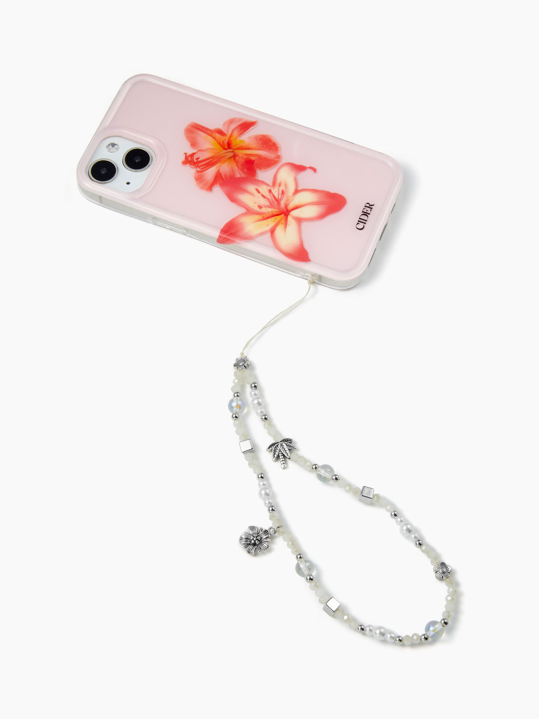 Blumen-, Blatt- und Blockperlen-Handyhalter