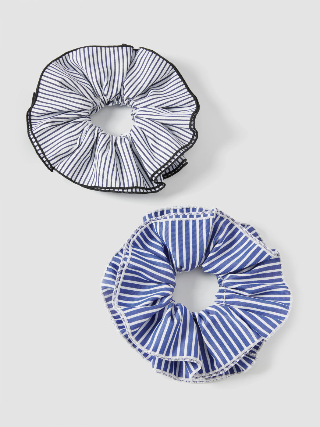2PCS STRIPED HAIR SCRUNCHIE