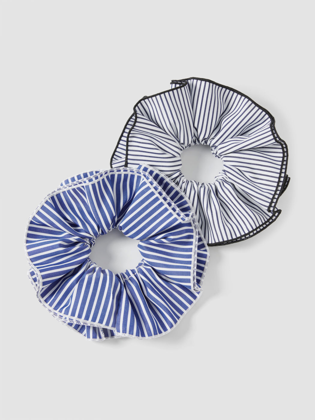 2PCS STRIPED HAIR SCRUNCHIE