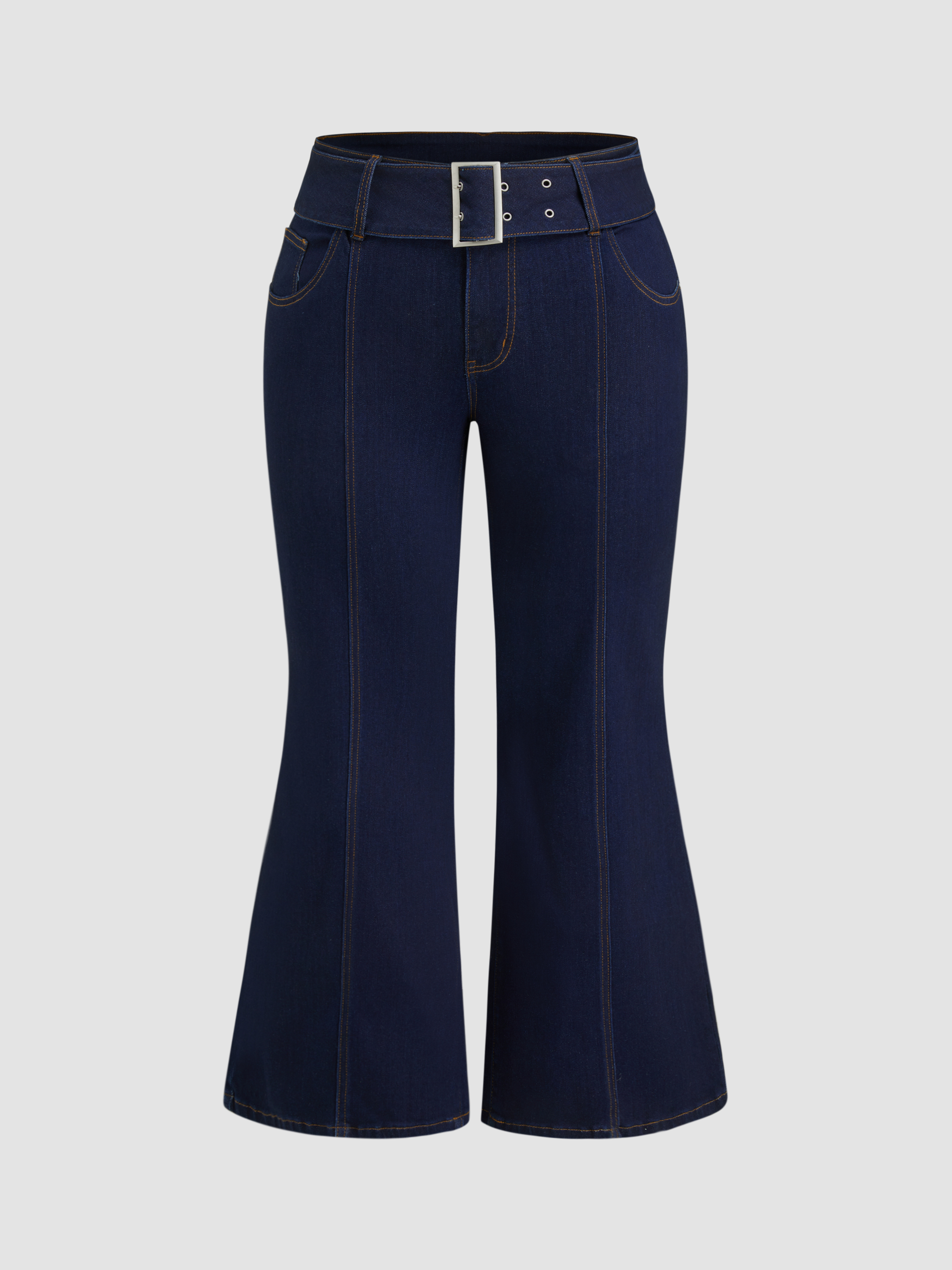 パンツ Andequal back slit curve denim pants M T By Alexander Wang - Zipped Back Slit Wide-leg Jeans In