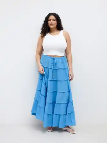 What If We Just Stayed Maxi Skirt Curve & Plus