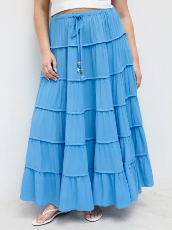 What If We Just Stayed Maxi Skirt Curve & Plus