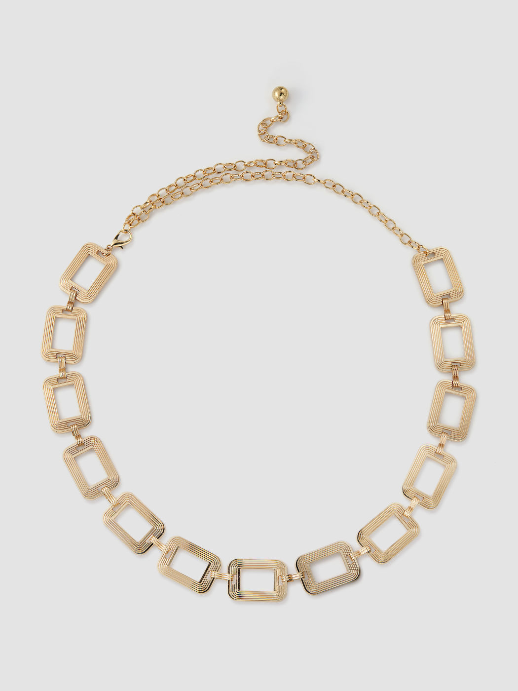 SQUARE SHAPED METAL WAIST CHAIN
