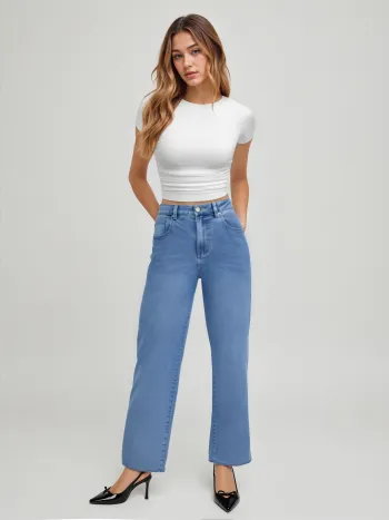 Jersey-Ruch-Crop-T-Shirt