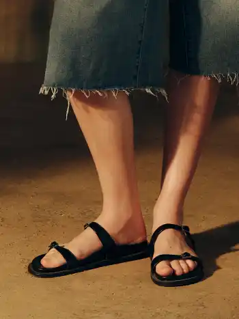 DOUBLE ADJUSTABLE STRAP SLIPPERS